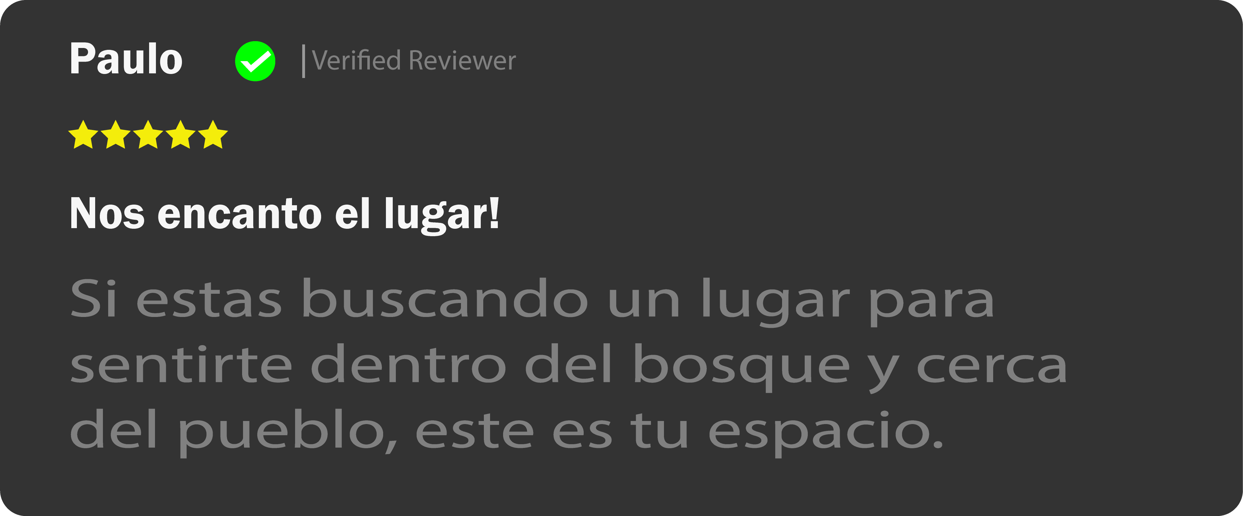 reviews cabañas 1