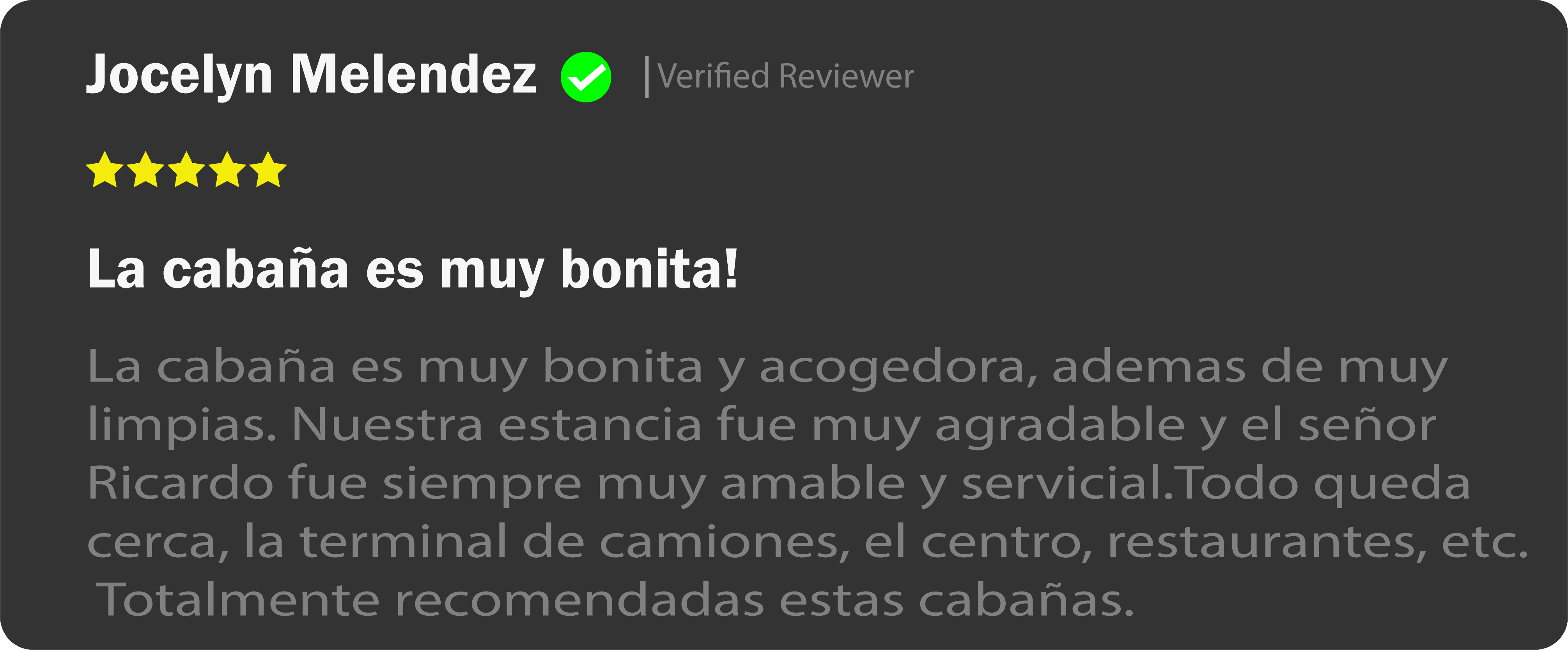 reviews cabañas 4